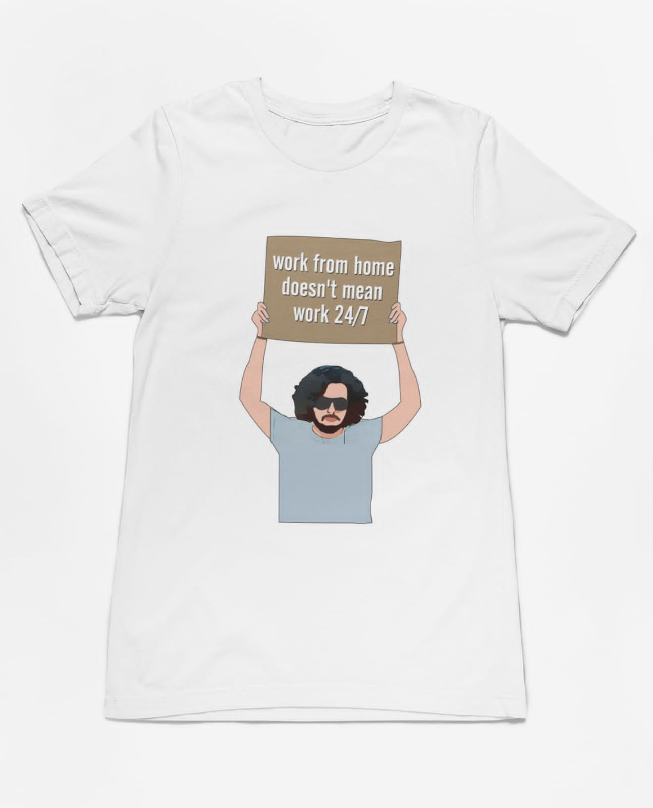 Can't work 24x7 | Premium Half Sleeve Unisex T-Shirt