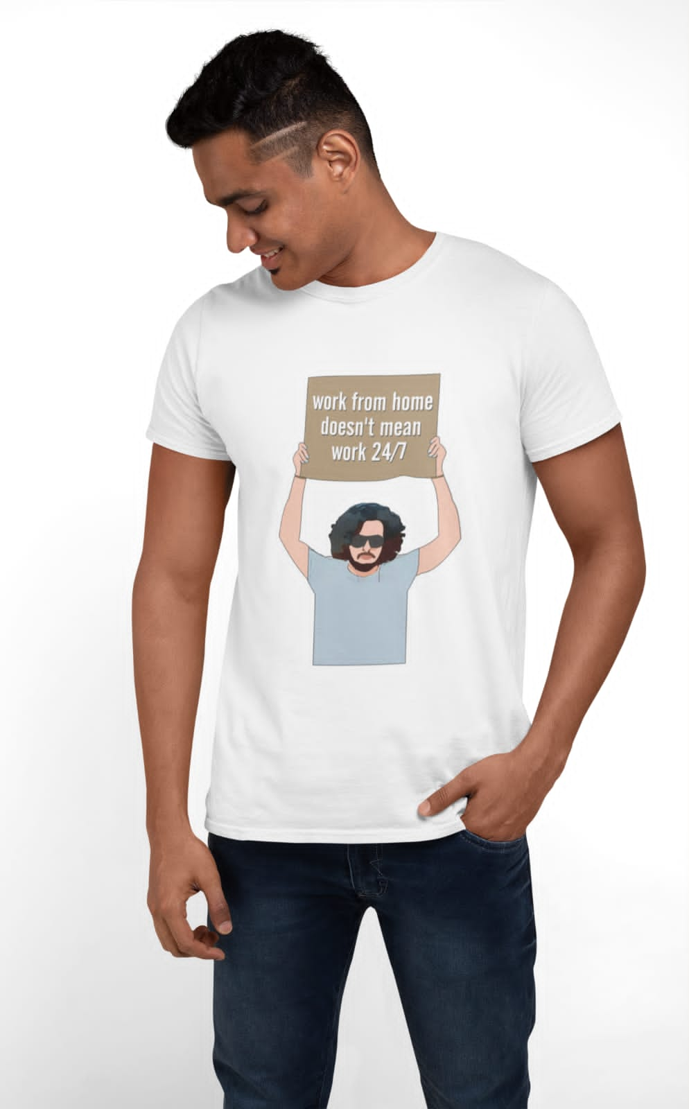 Can't work 24x7 | Premium Half Sleeve Unisex T-Shirt