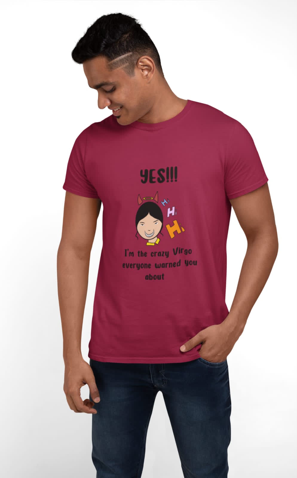 Crazy Virgo | Premium Half Sleeve Unisex T-Shirt