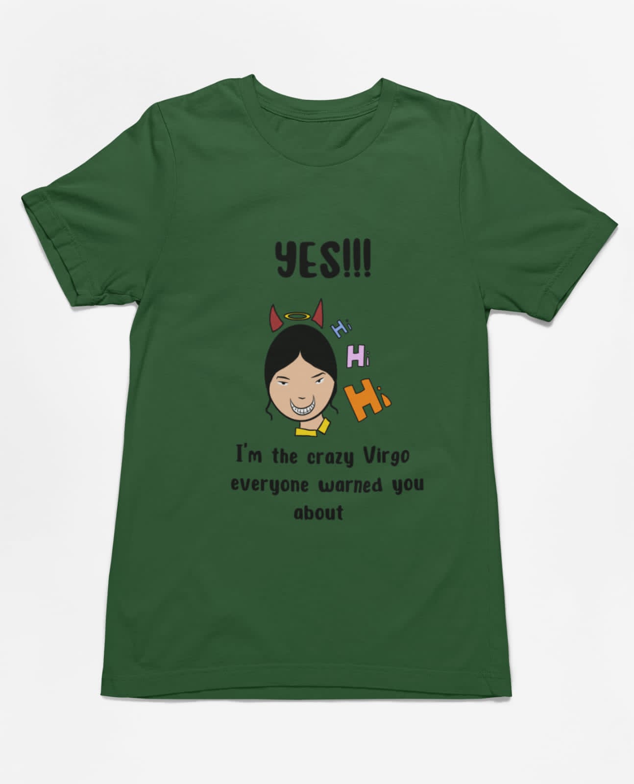 Crazy Virgo | Premium Half Sleeve Unisex T-Shirt