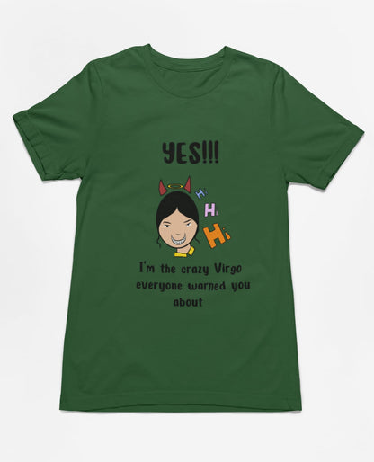 Crazy Virgo | Premium Half Sleeve Unisex T-Shirt