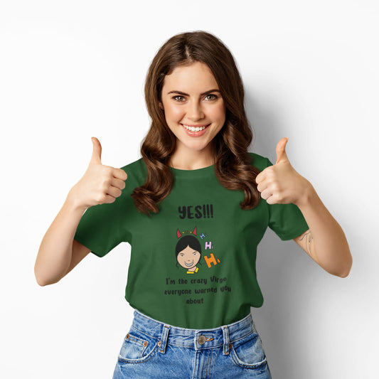 Crazy Virgo | Premium Half Sleeve Unisex T-Shirt