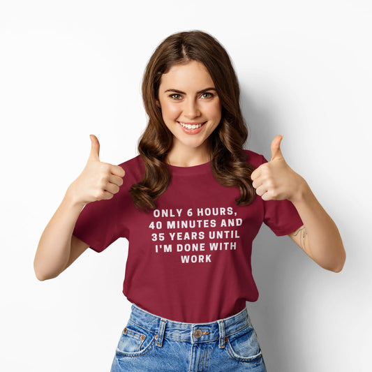 Done with work | Premium Half Sleeve Unisex T-Shirt