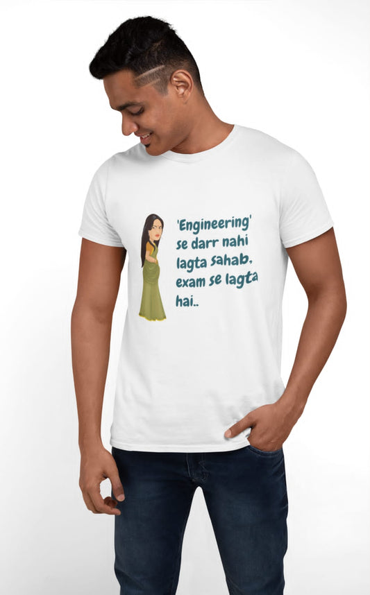 Engineering se darr nahi lagta sahab | Premium Half Sleeve Unisex T-Shirt