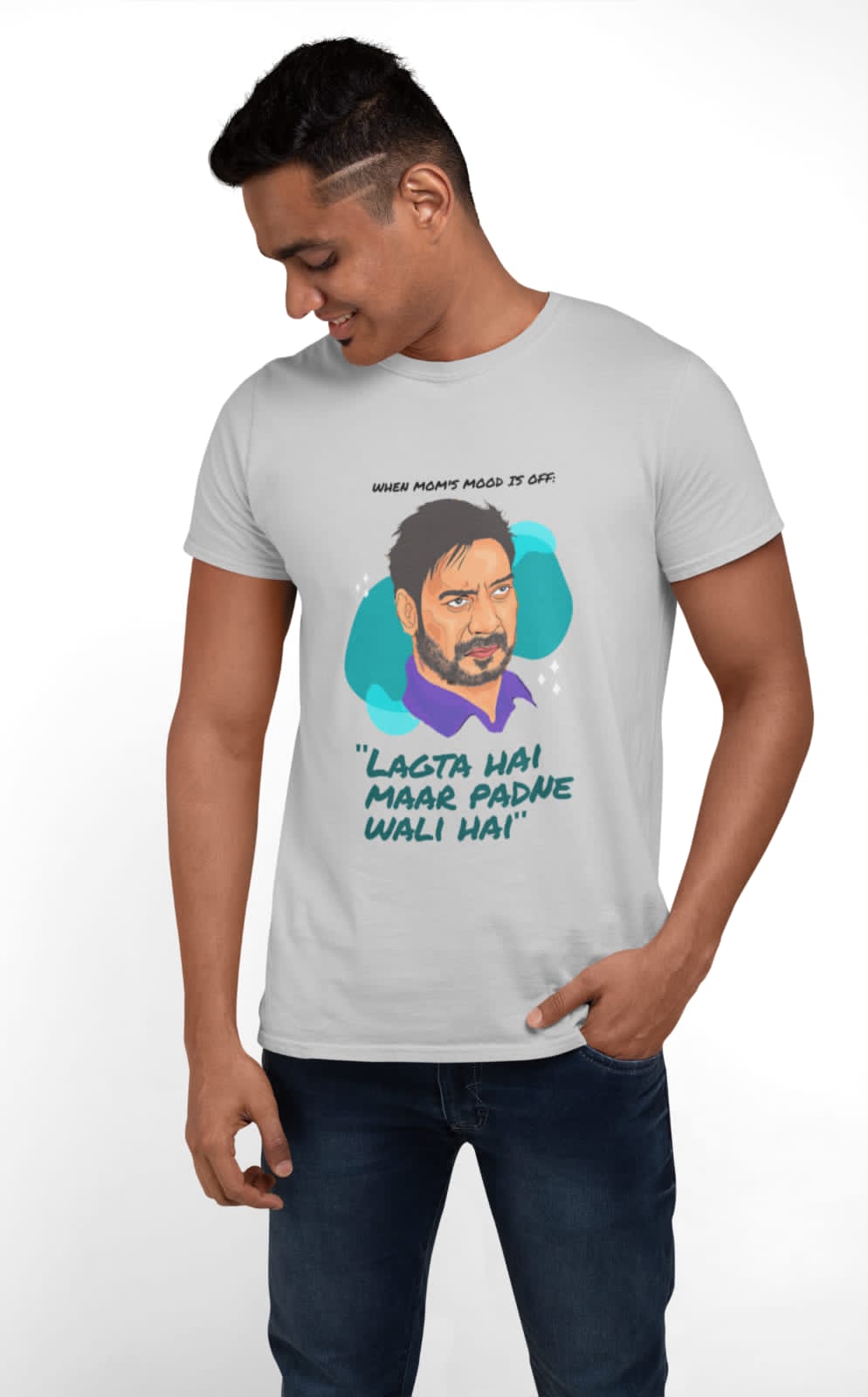 When mom's mood is off | Half Sleeve Unisex T-Shirt