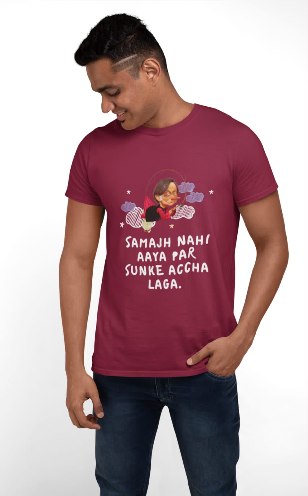 Samajh nahi aay par sunke achha laga | Half Sleeve Unisex T-Shirt
