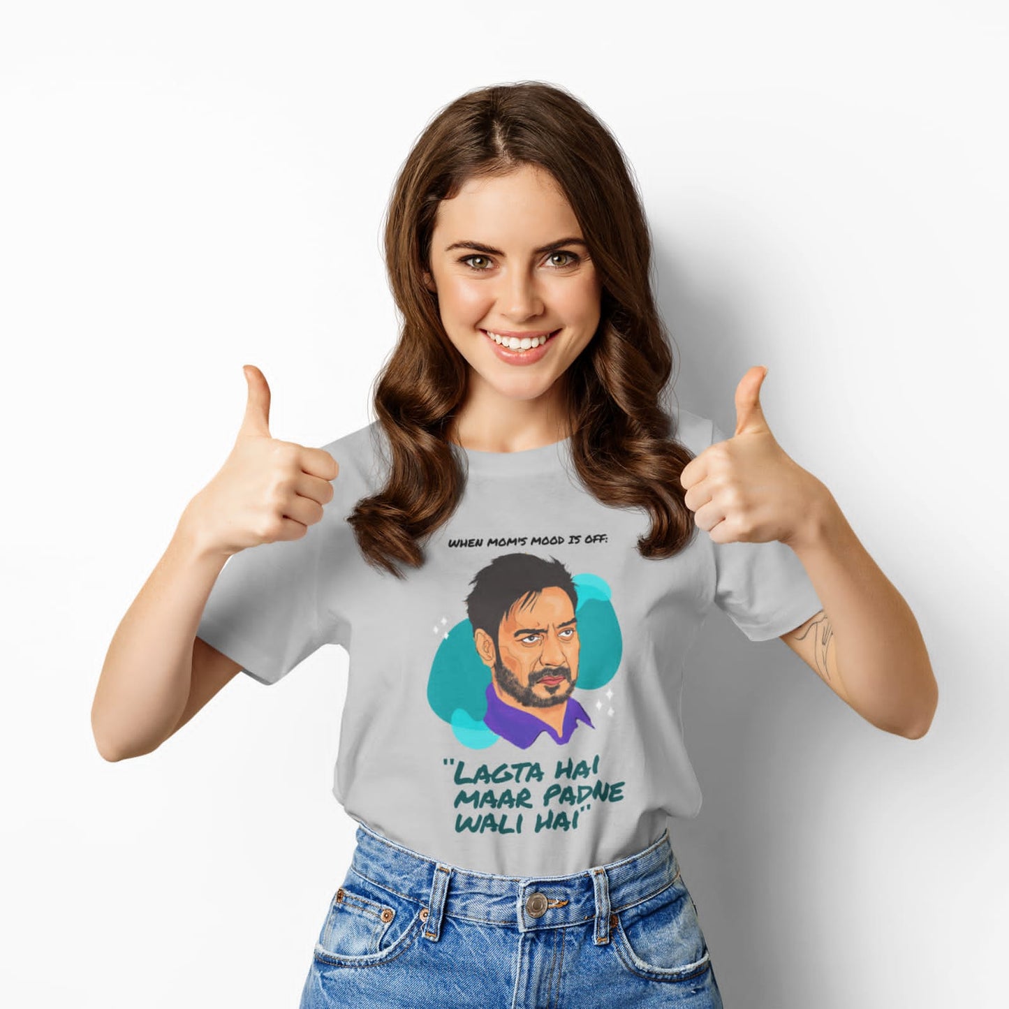 When mom's mood is off | Half Sleeve Unisex T-Shirt
