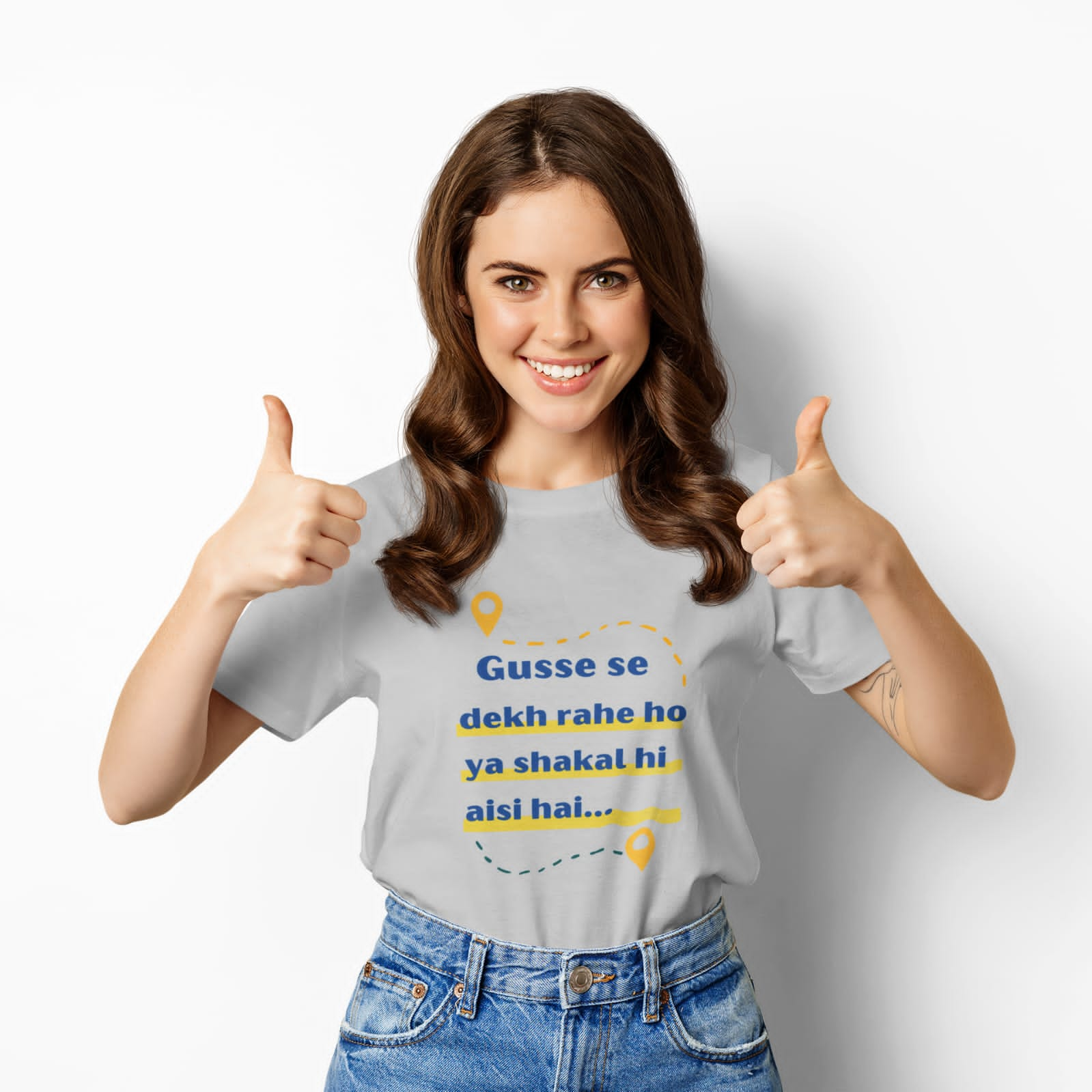 Gusse se dekh rahe ho | Half Sleeve Unisex T-Shirt