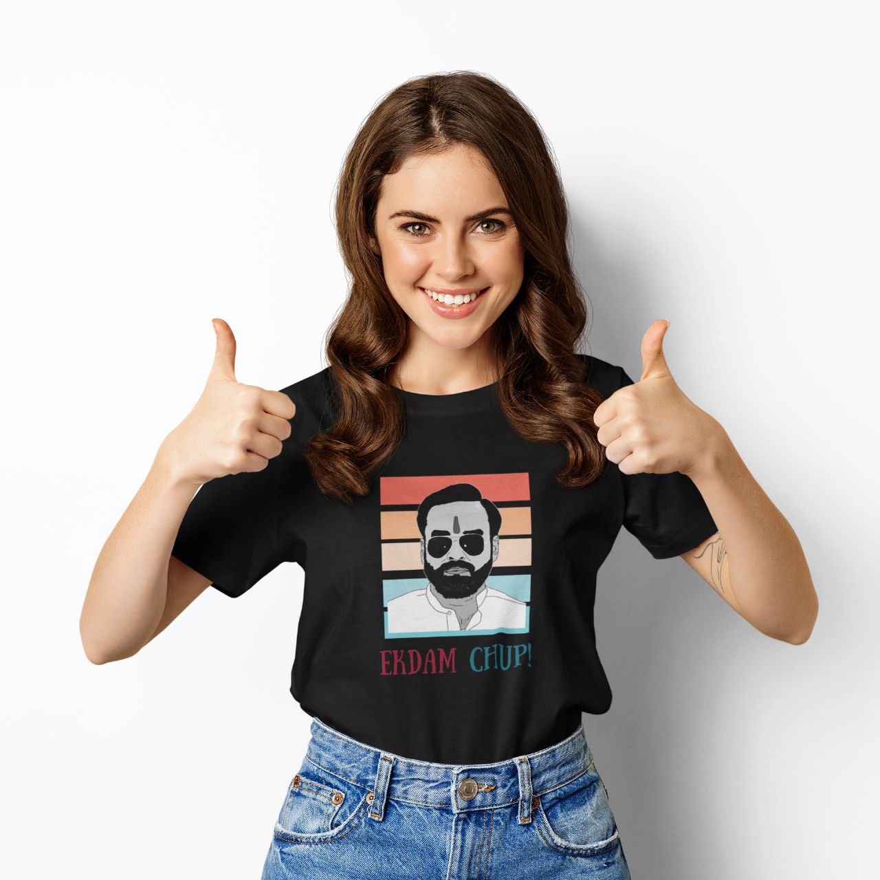 Ek dam Chup | Premium Half Sleeve Unisex T-Shirt