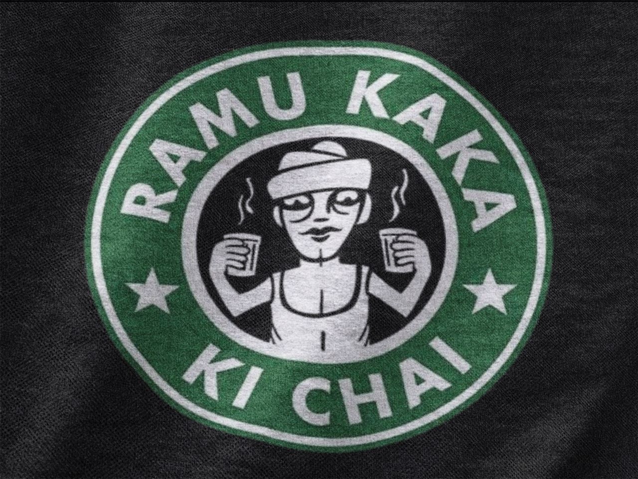 Ramu Kaka ki Chai | Premium Oversized Half Sleeve Unisex T-Shirt
