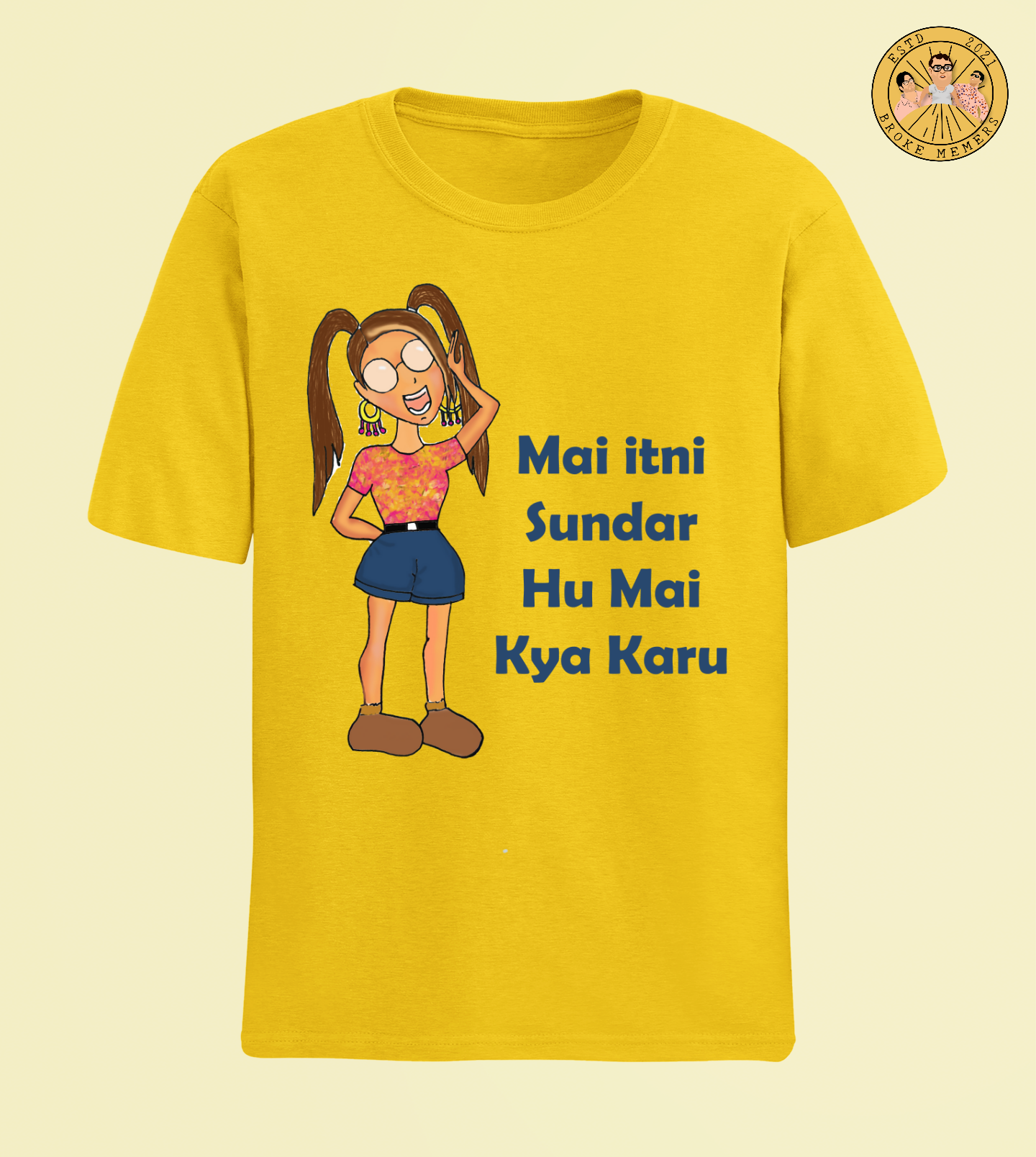 Mai Inti Sundar Hoon | Premium Half Sleeve Unisex T-Shirt