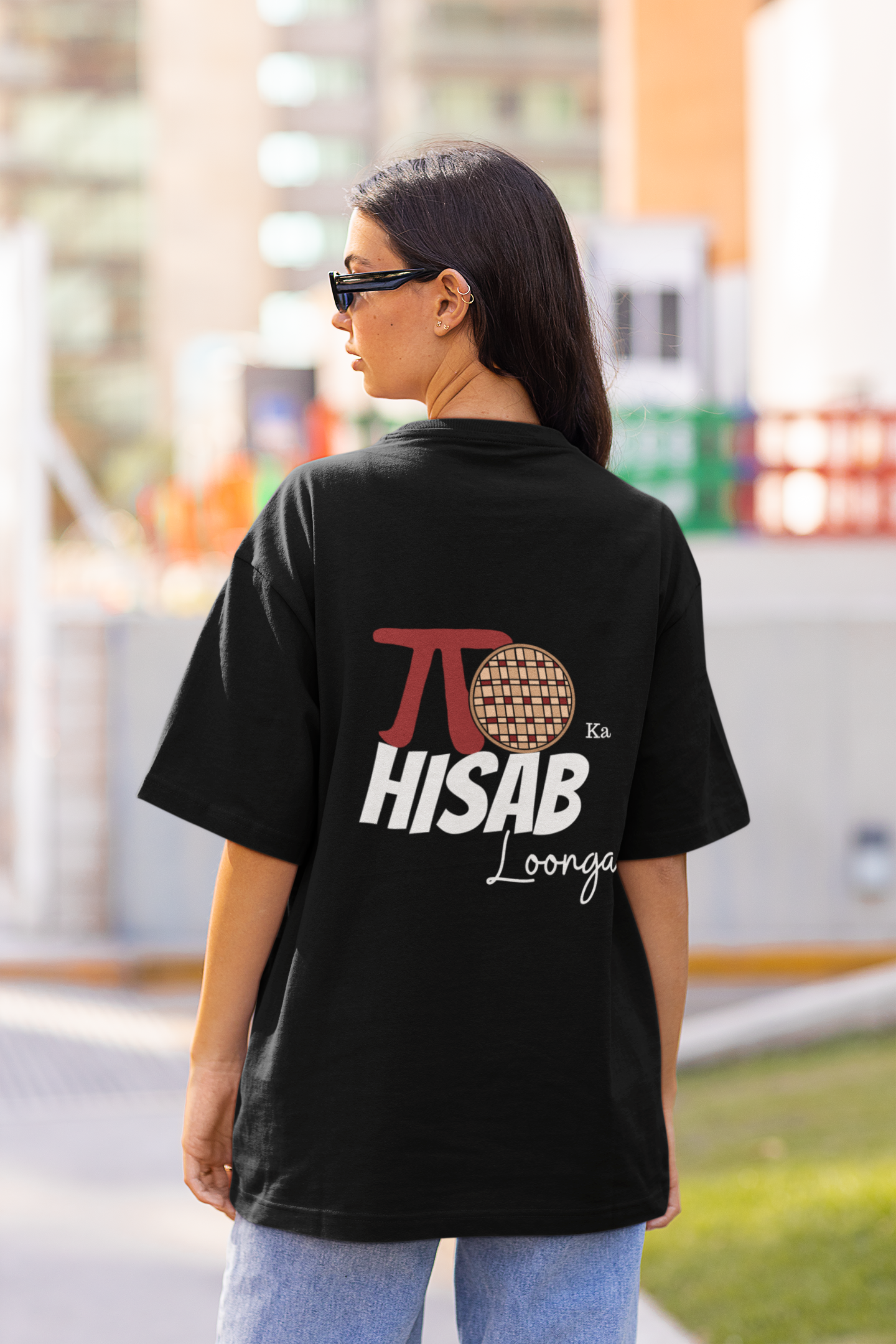 Pie Pie Ka Hisaab | Premium Oversized Half Sleeve Unisex T-Shirt