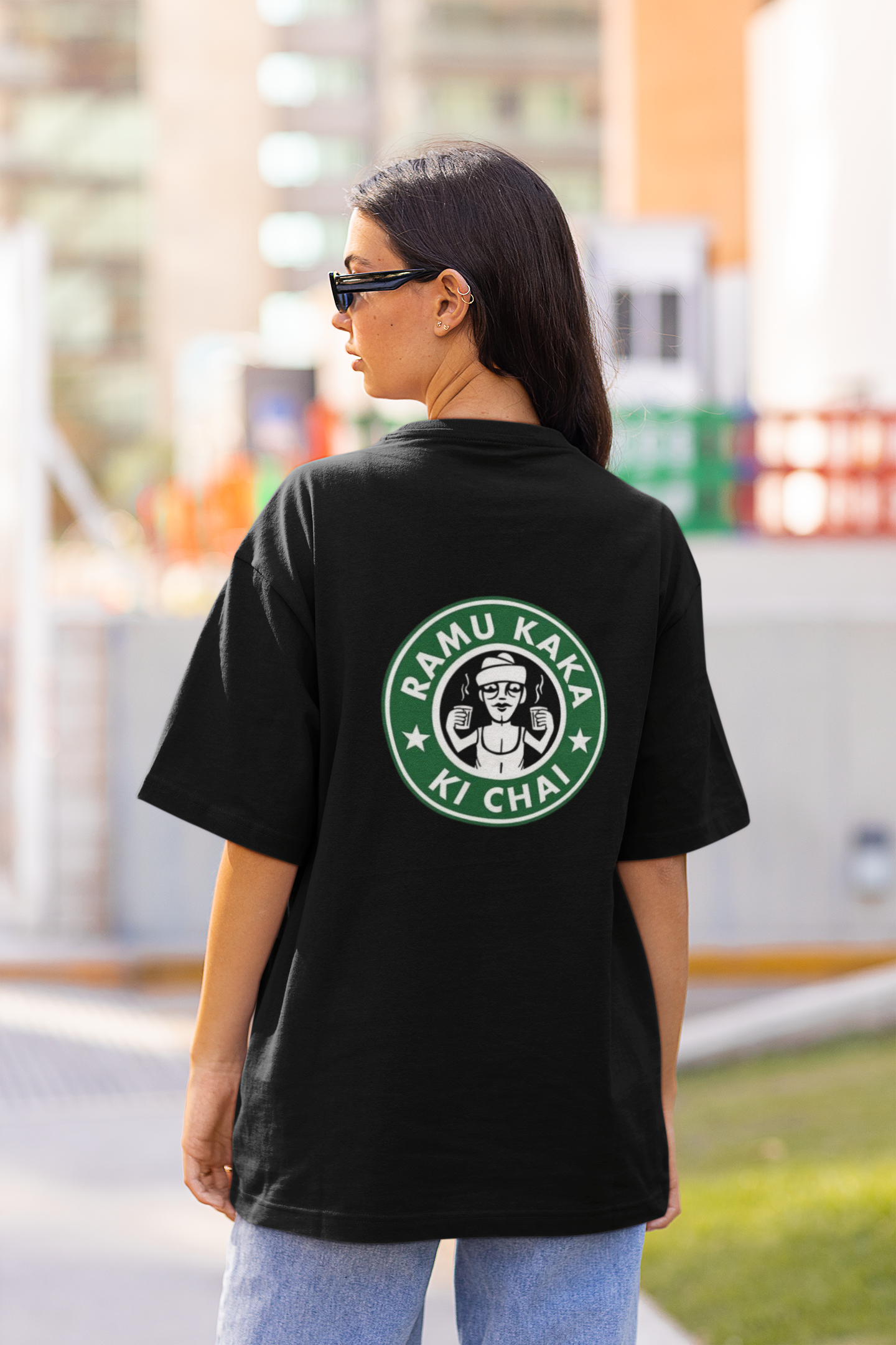 Ramu Kaka ki Chai | Dropped Sleeve Unisex Tee