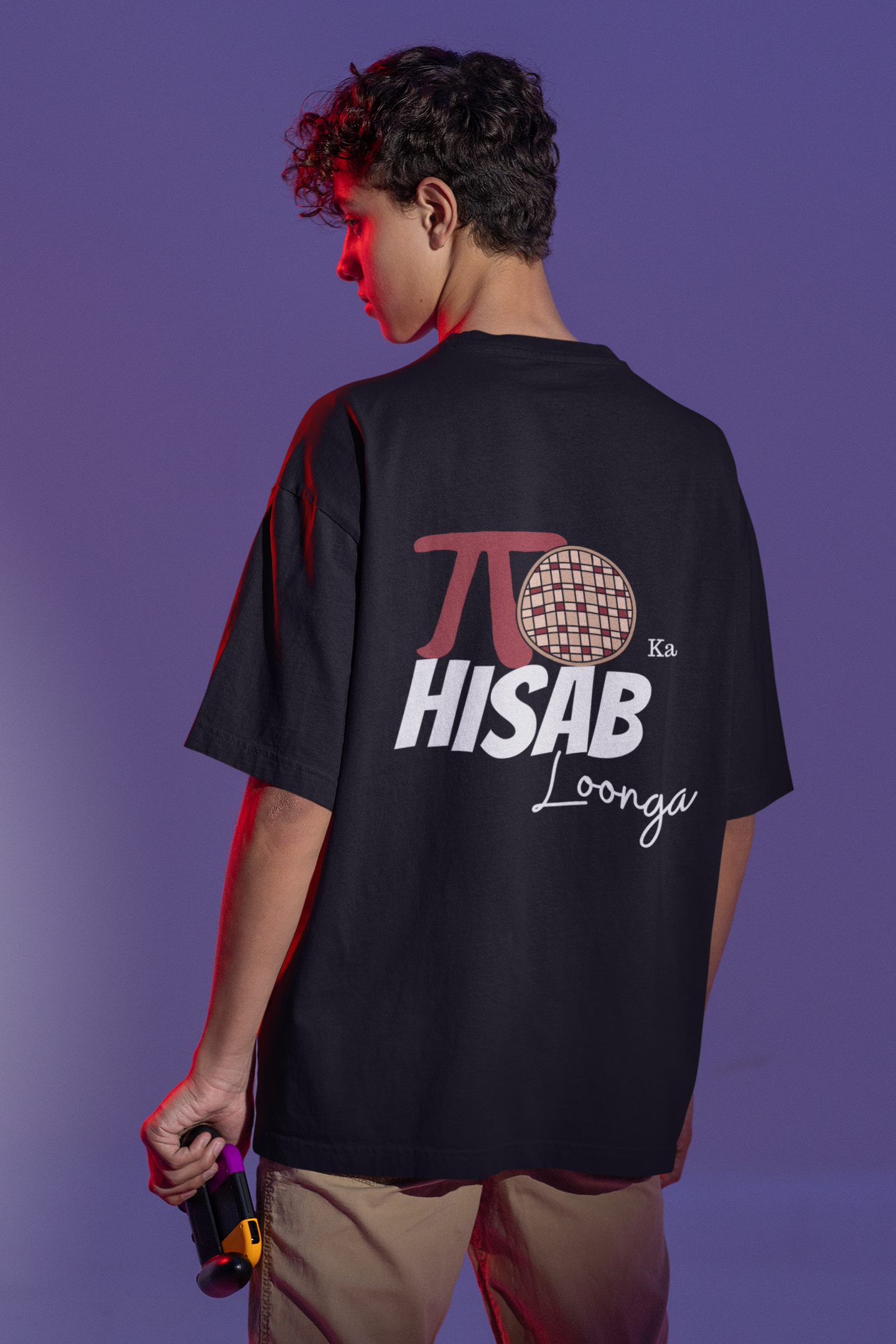 Pie Pie Ka Hisaab | Dropped Sleeve Unisex Tee