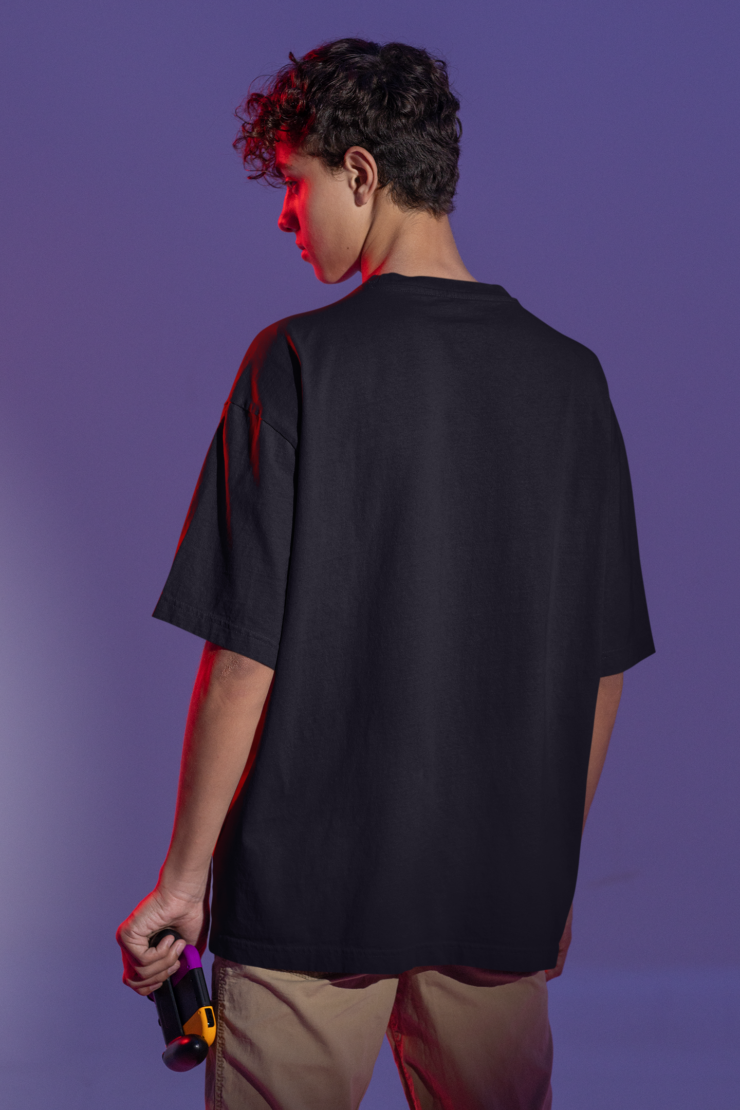 Colourful cat | Premium Oversized Half Sleeve Unisex T-Shirt