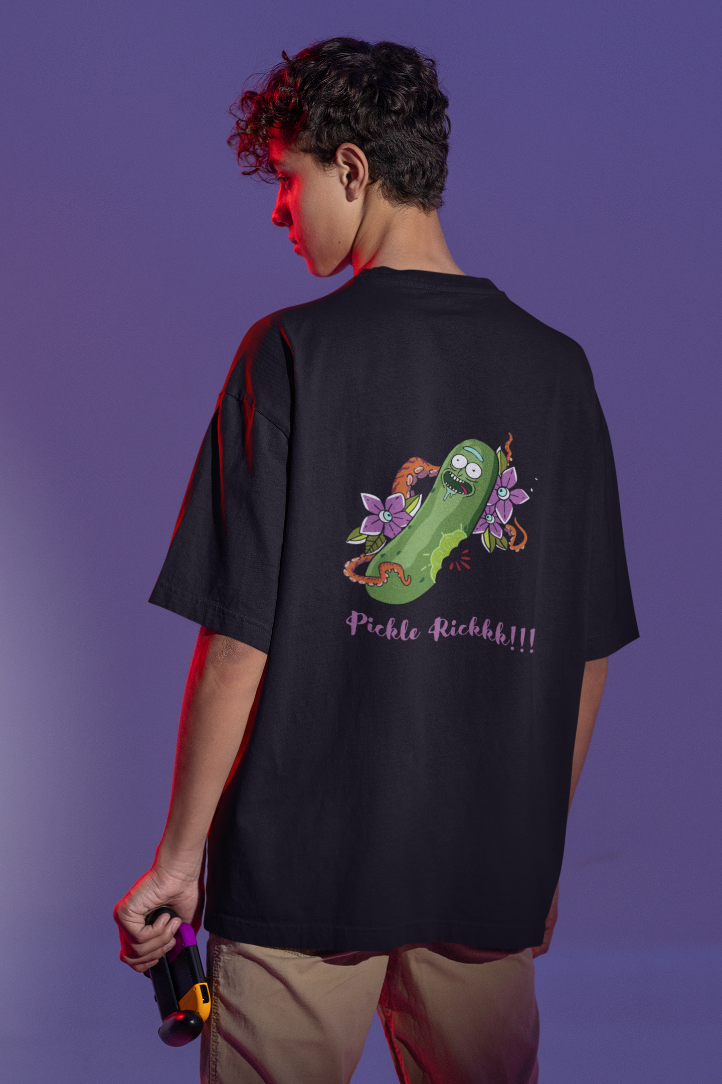 Pickle Rick | Premium Oversized Half Sleeve Unisex T-Shirt