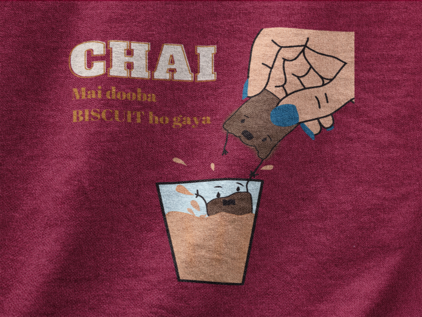 Chai me dooba biscuit | Premium Unisex Winter Hoodie