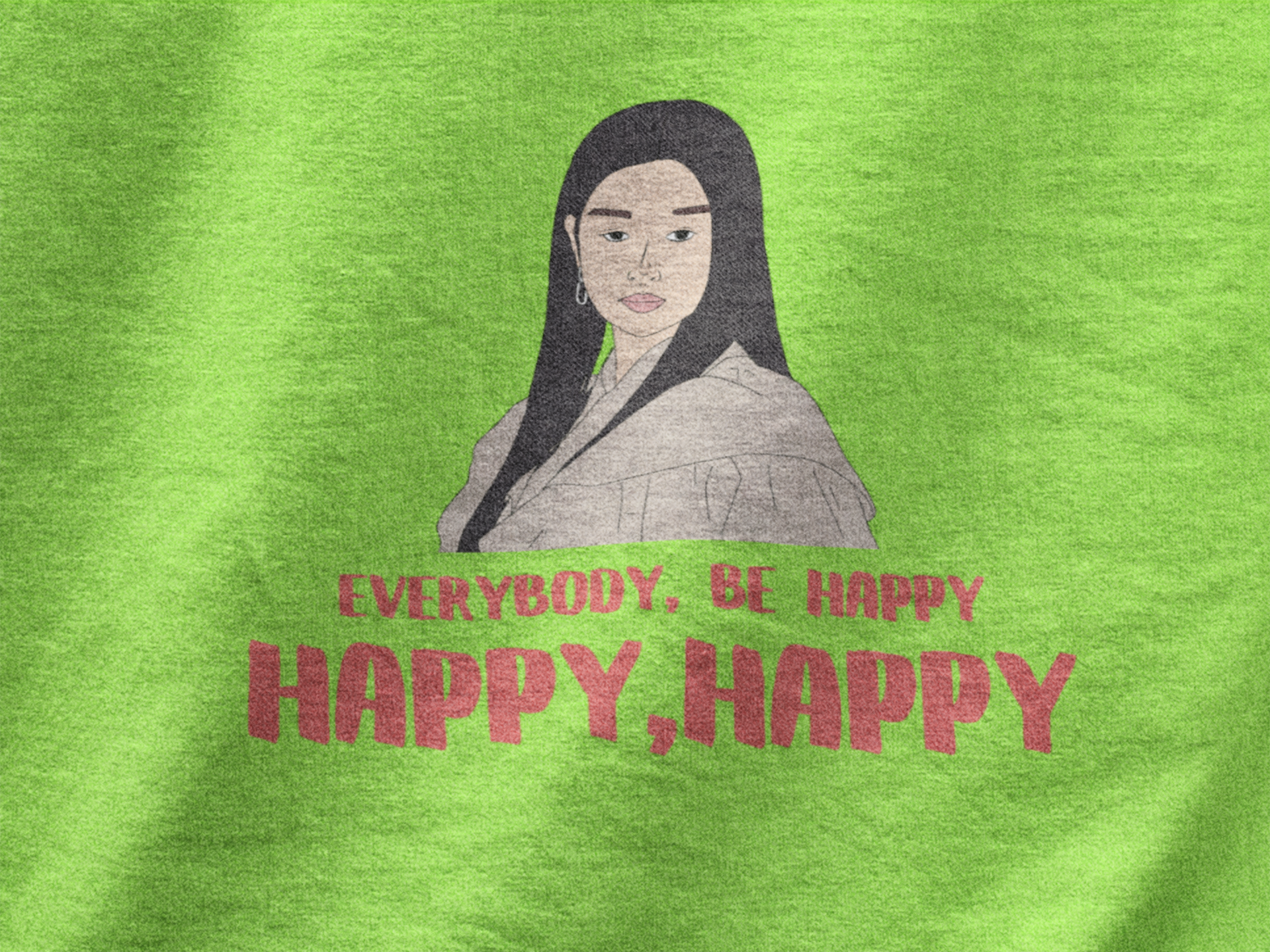 Everybody be Happy Happy  | Premium Unisex Winter Hoodie