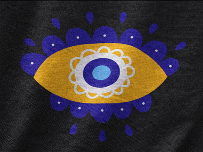 Evil Eyes | Dropped Sleeve Unisex Tee