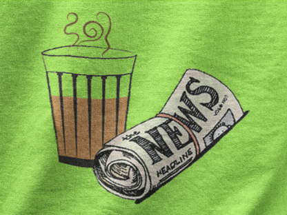 Chai aur newspaper | Premium Unisex Winter Hoodie