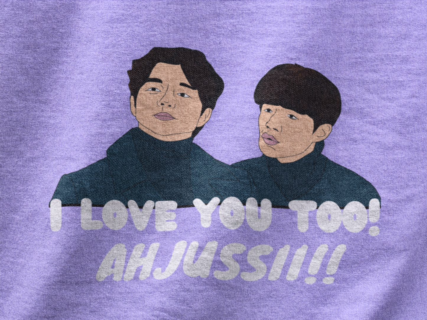 I love you too AHJUSSI !! | Premium Unisex Winter Hoodie