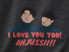 I love you too AHJUSSI !! | Premium Unisex Winter Hoodie