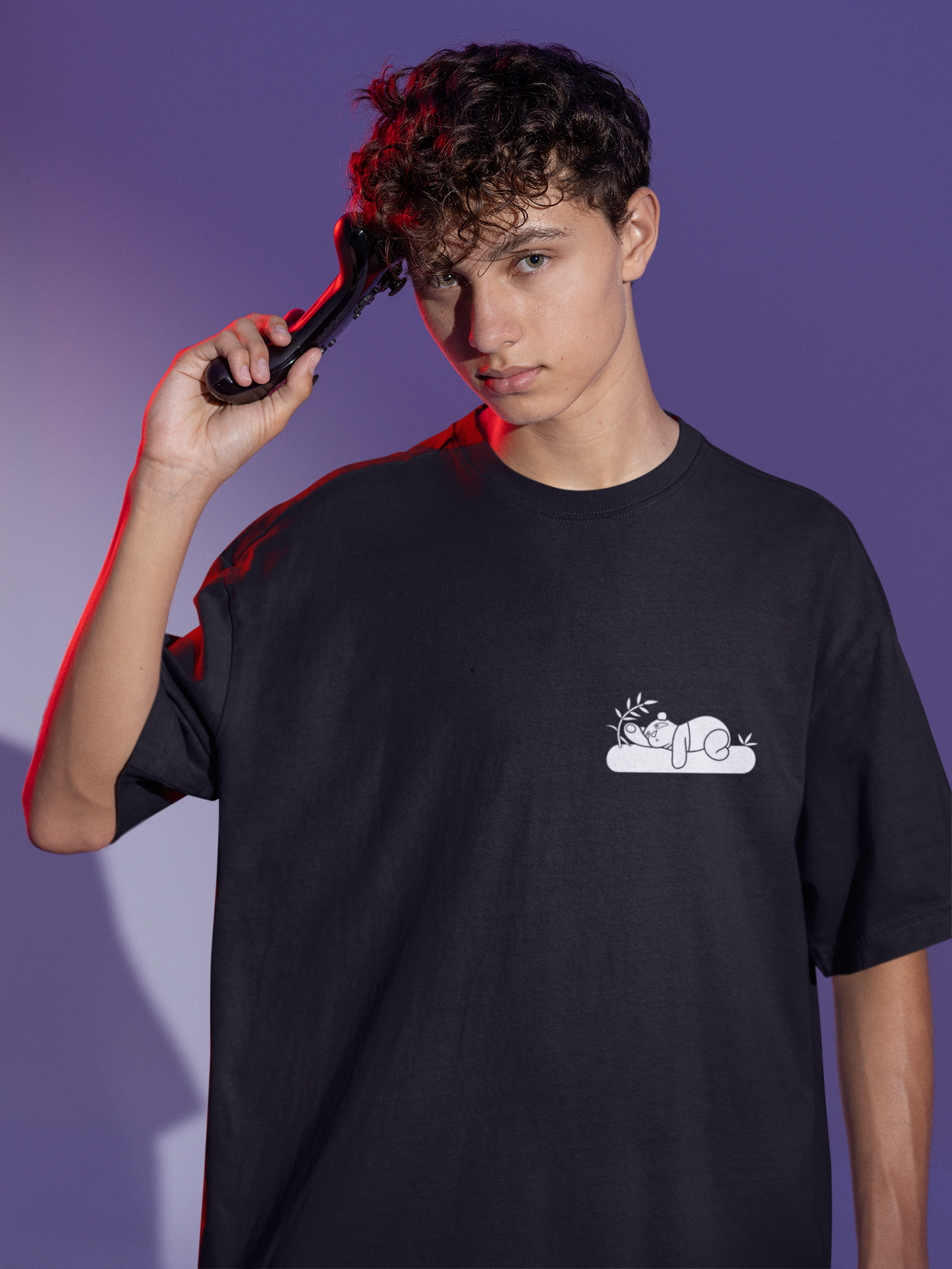 Lazy Bear | Dropped Sleeve Unisex Tee