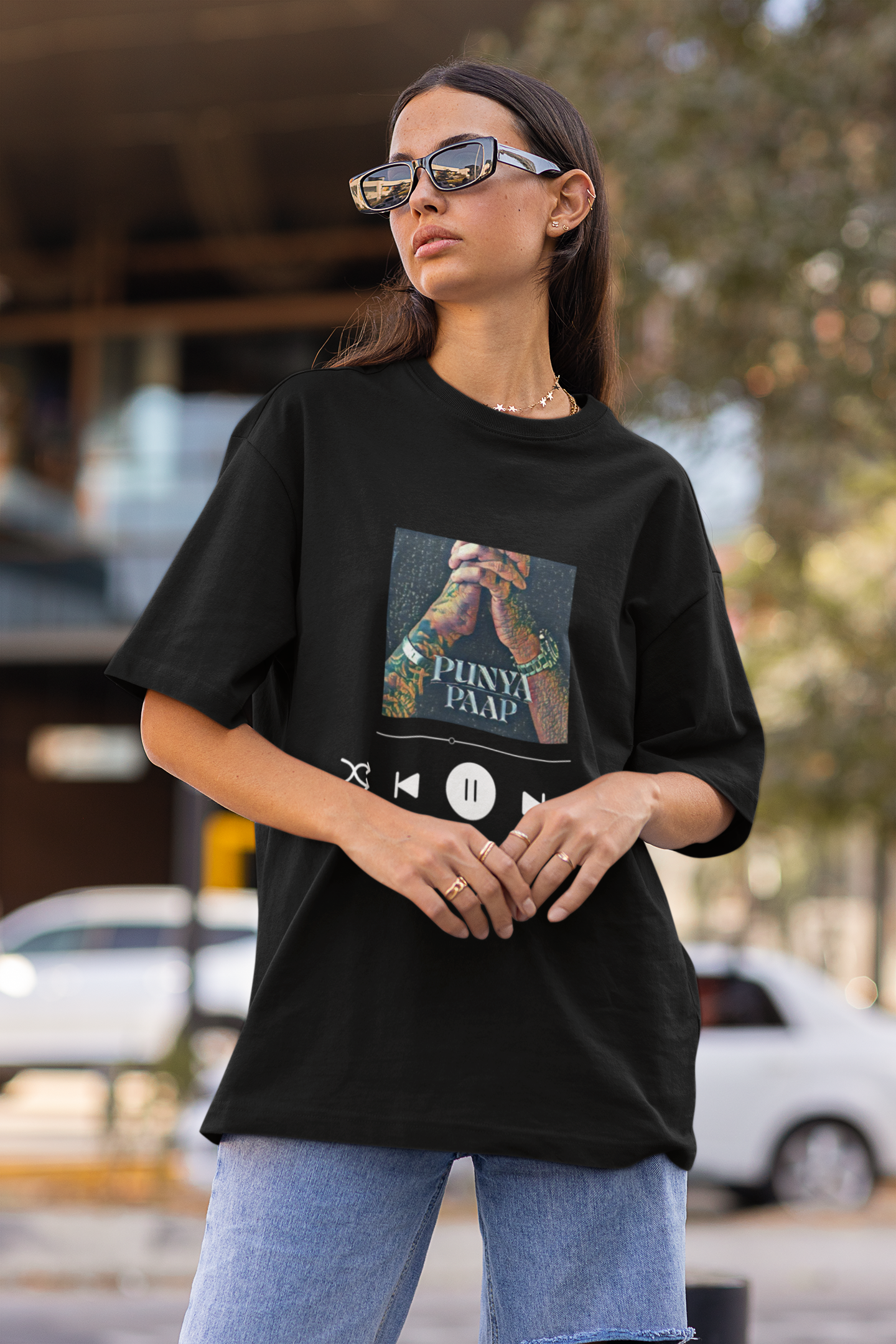 Punya Paap | Divine | Premium Oversized Half Sleeve Unisex T-Shirt