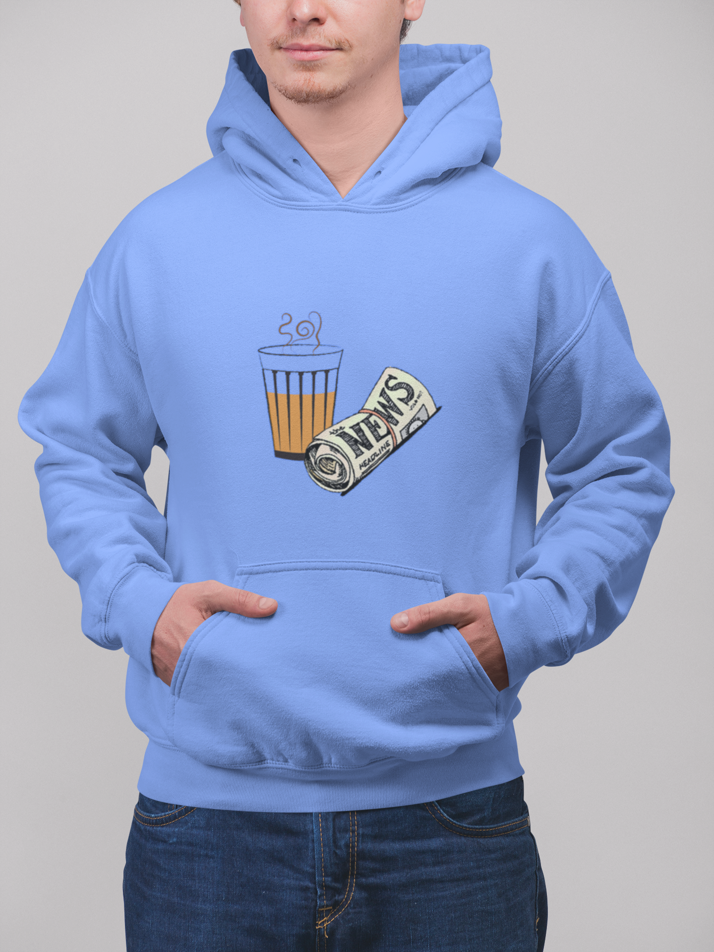Chai aur newspaper | Premium Unisex Winter Hoodie