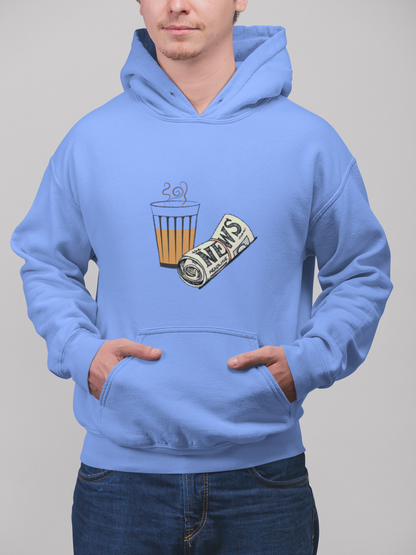 Chai aur newspaper | Premium Unisex Winter Hoodie