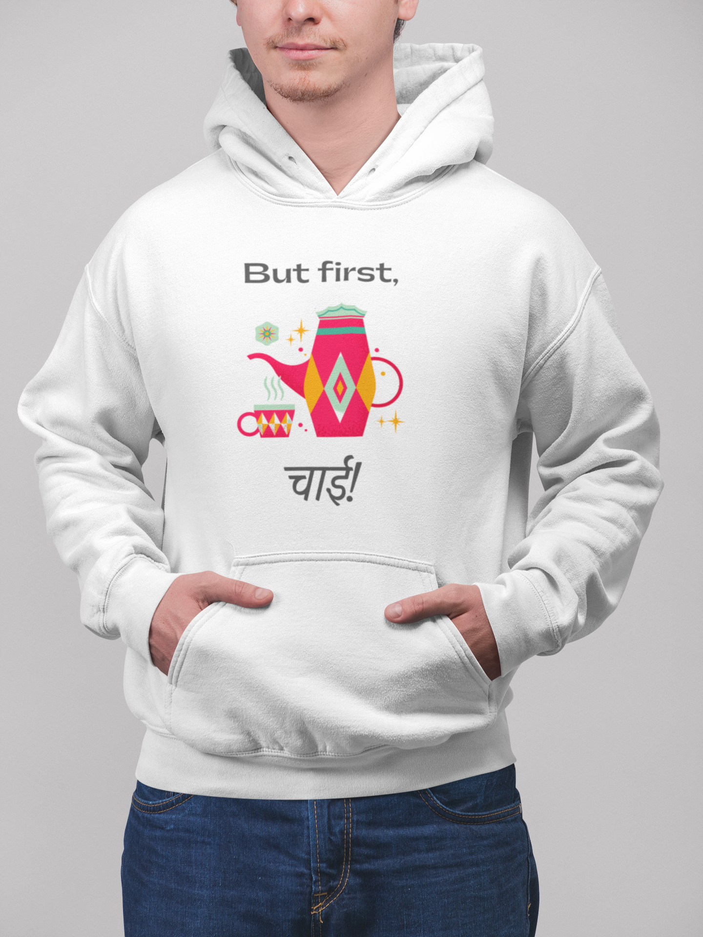 But first chai | Premium Unisex Winter Hoodie