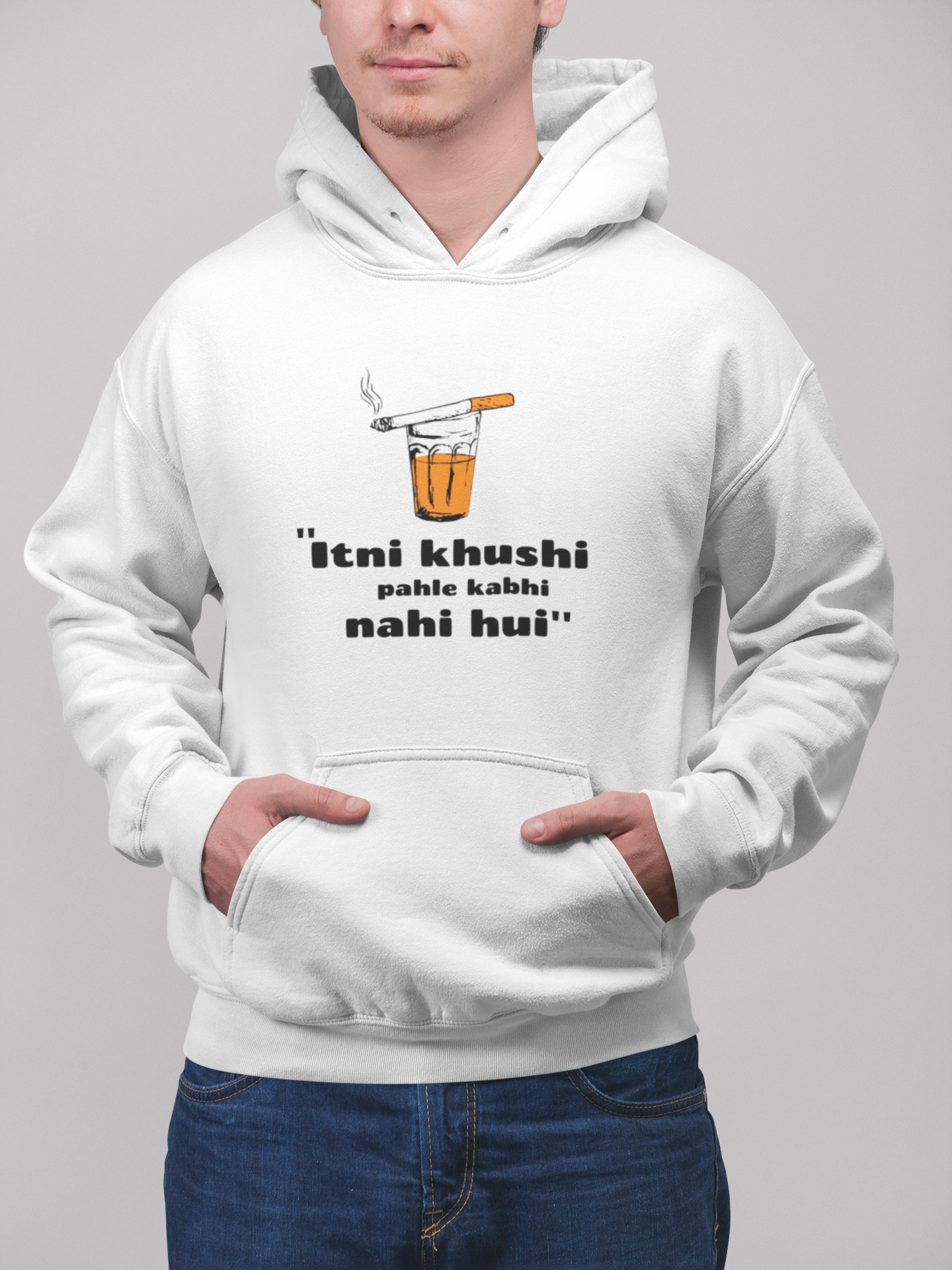 Itni khushi Pehle kabhi nahi hui | Premium Unisex Winter Hoodie