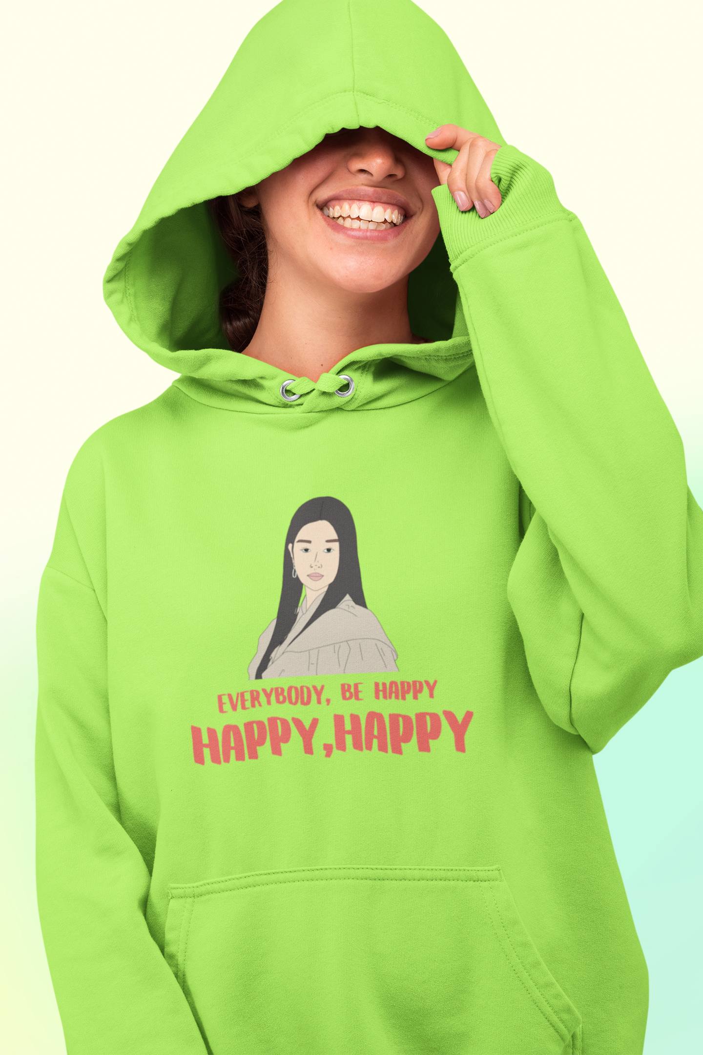 Everybody be Happy Happy  | Premium Unisex Winter Hoodie