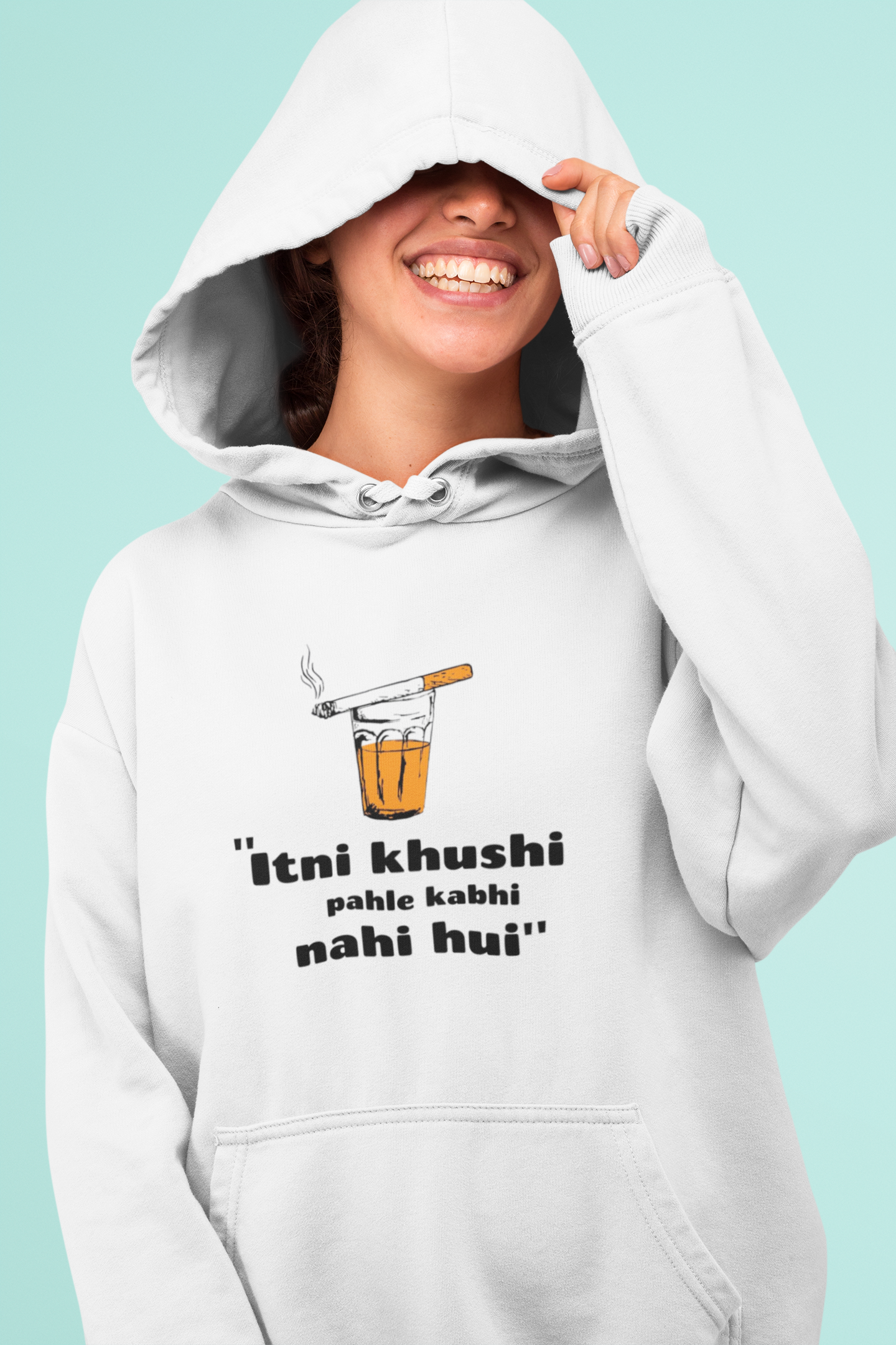 Itni khushi Pehle kabhi nahi hui | Premium Unisex Winter Hoodie